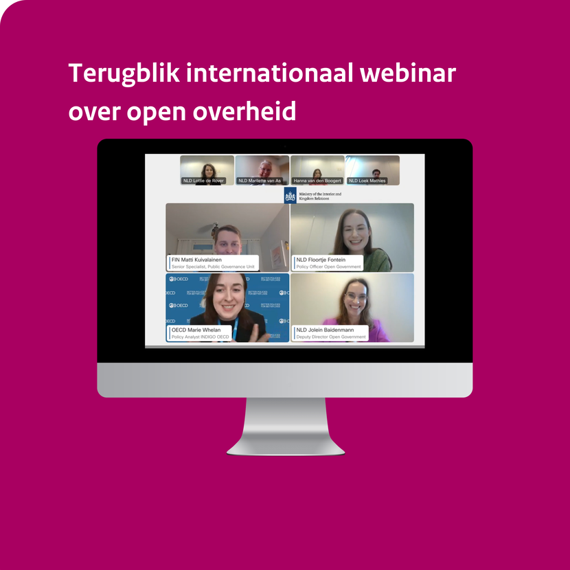 De internationale clusters van Ambtenaar & Organisatie en het Programma Open Overheid organiseerden een internationaal webinar.